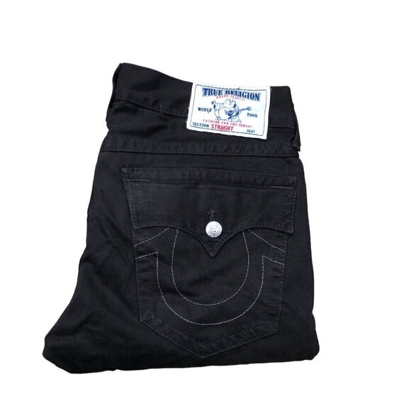 Vintage True Religion Jeans Size 34 STRAIGHT Black - Picture 6 of 6